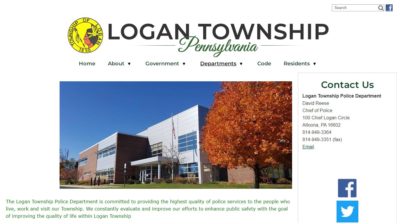 Police - Logan Township, Blair County, Pennsylvania