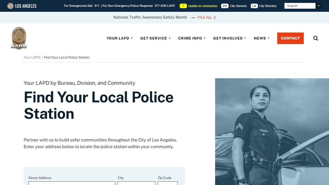 Find Your Local Police Station - LAPD Online